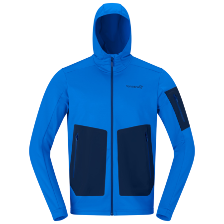 Чоловіча функціональна толстовка Norrona falketind warm2 stretch Hood синій Skydiver