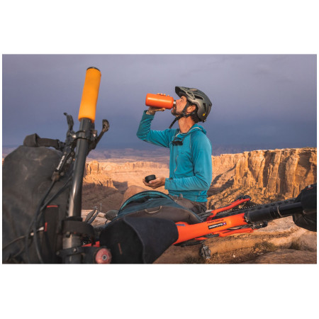 Пляшка з нержавіючої сталі Klean Kanteen Wide w/Wide Loop Cap - brushed stainless 1182 ml