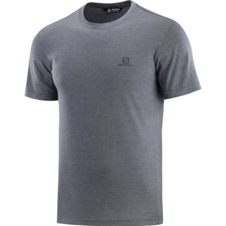Pánské triko Salomon Explore Blend Ss Tee M šedá Dark Grey