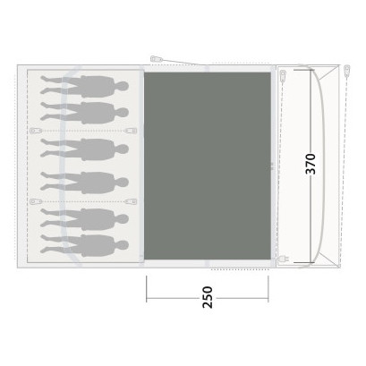 Килимок до намету Outwell Cozy Carpet Florida / Alabama 6 Air