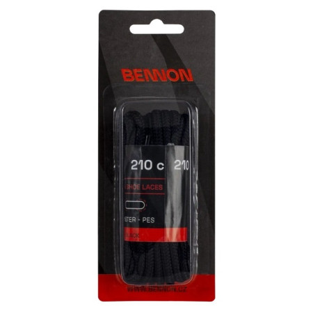 Шнурки для взуття Bennon Laces Black Box 210 cm чорний black