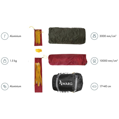 Надлегкий намет Warg Tenere 2