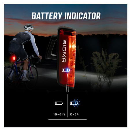 Переднє / заднє світло Sigma Buster 400 + Blaze Flash