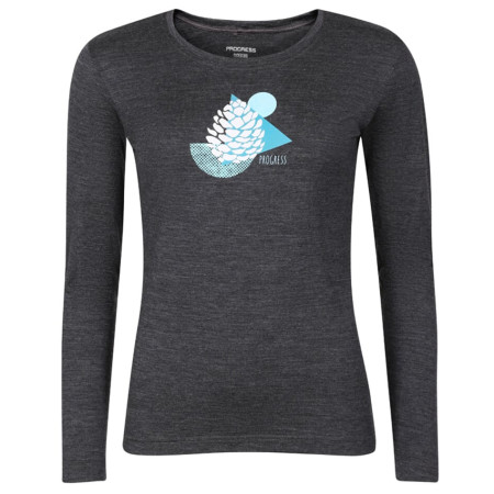 Жіноча функціональна футболка Progress Hela "Cone" сірий šedý melír