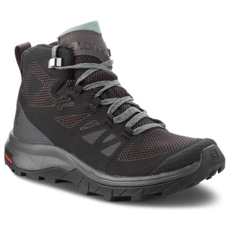 Dámská obuv Salomon Outline Mid GTX® W černá/šedá Black/magnet/green milieu