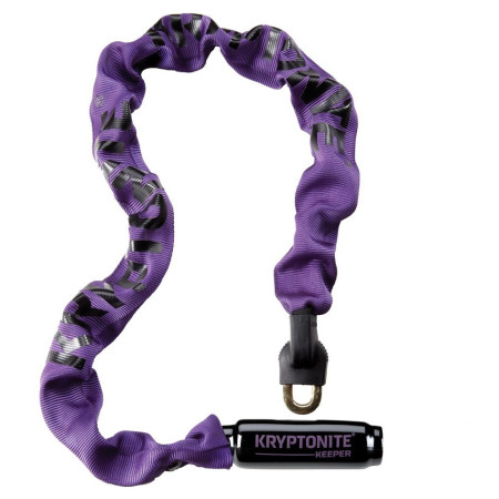 Велосипедний замок Kryptonite Keeper 785 Integrated Chain 85 cm фіолетовий Purple