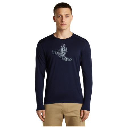 Чоловіча функціональна футболка Icebreaker Men Merino 200 Oasis LS Crewe SkiingYeti