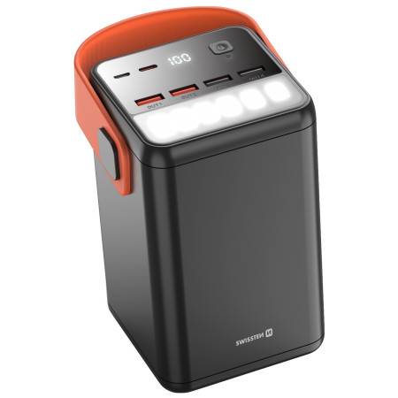 Повербанк Swissten Power Line 60000 mAh 65W чорний Black