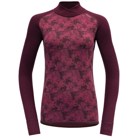 Жіноча функціональна толстовка Devold Kvitegga Merino 230 C.Neck Wmn рожевий/бордовий