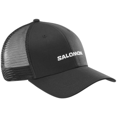 Кепка Salomon Logo Trucker Cap чорний Deep Black