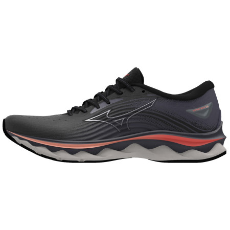 Жіночі кросівки Mizuno Wave Sky 6 чорний Black/Quicksilver/HotCoral