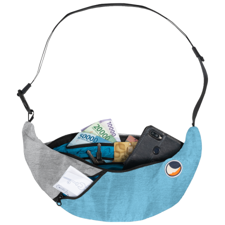 Поясна сумка Ticket to the moon Upcycled Sling Bag синій/сірий Sky Blue / Frosty Grey
