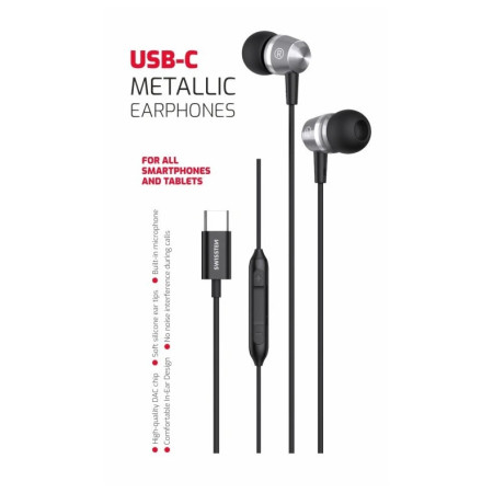 Навушники Swissten Metallic