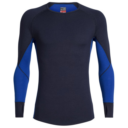 Pánské triko Icebreaker Mens 260 Zone LS Crewe tmavě modrá Midnight Navy/SURF