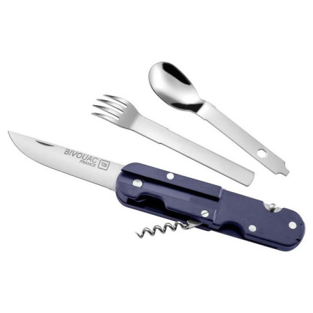 Багатофункціональний ніж TB OUTDOOR Bivouac French Navy Camp Knife синій
