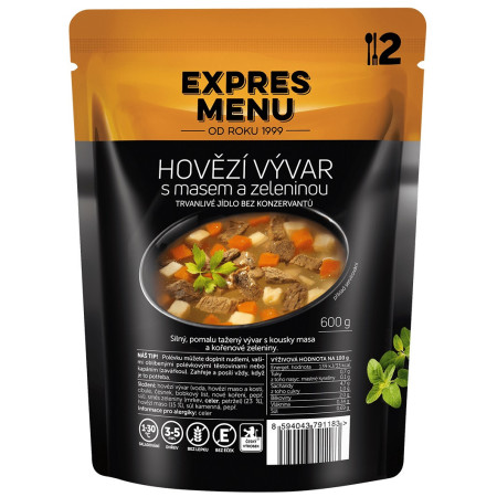 Готова їжа Expres menu Яловичий бульйон з овочами
