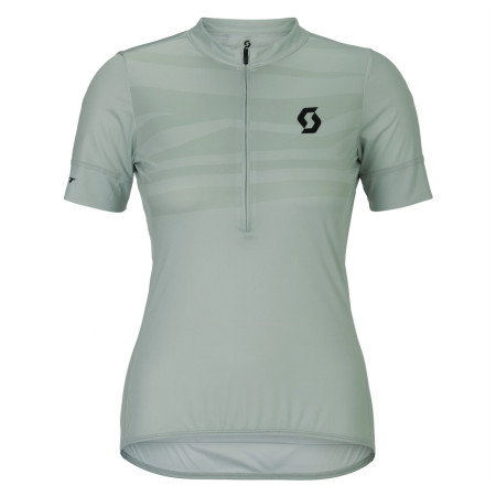 Жіноча велофутболка Scott Jersey W's Endurance LT SS зелений/сірий spray grey