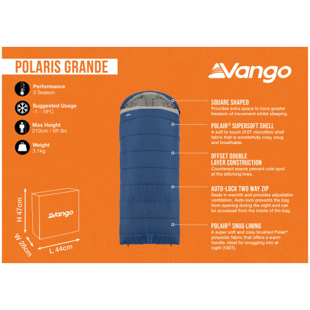 Спальний мішок Vango Polaris Grande
