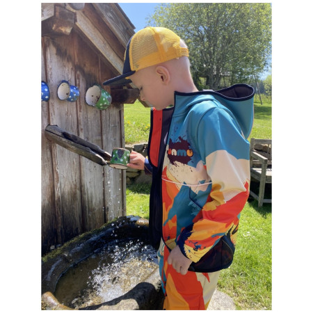 Дитяча софтшелова куртка WAMU Mountain Bike