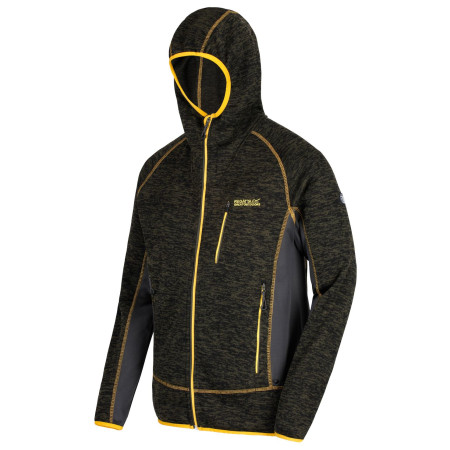 Pánská mikina Regatta Cartersville V černá DkKhak/SlGry