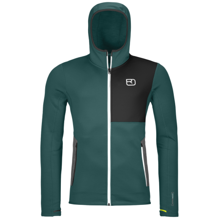 Чоловіча толстовка Ortovox Fleece Hoody M темно-зелений Dark Pacific