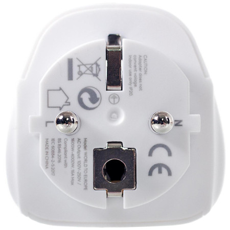 Адаптер LifeVenture World to Europe Travel Adaptor