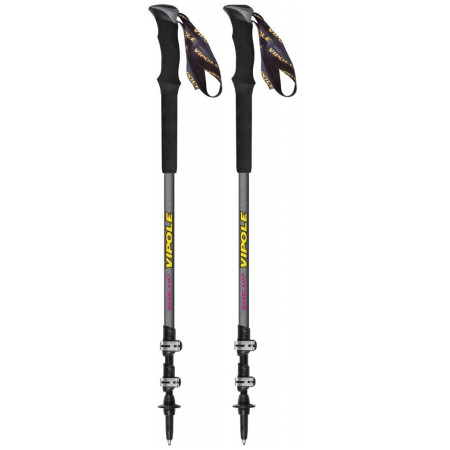 Трекінгові палиці Vipole Base Camp Ql Mid Violet Dlx сірий