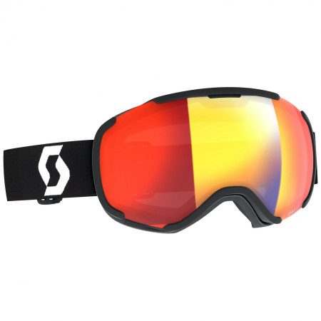 Лижна маска Scott Faze II LS чорний/білий mineral black/white/light sensitive red chrom