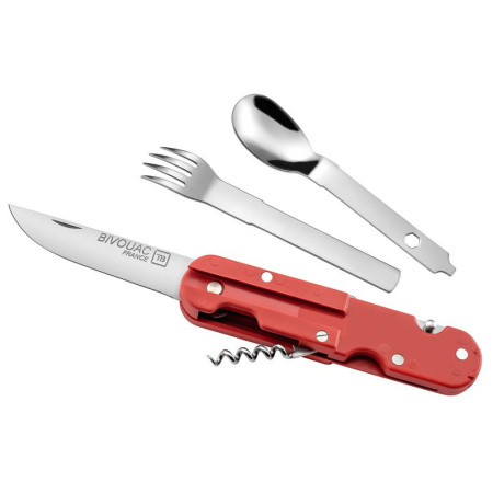 Багатофункціональний ніж TB OUTDOOR Bivouac Camp Knife червоний