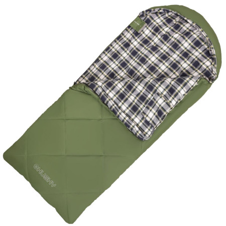 Спальний мішок  з вітрини  Husky Kids Galy -5°C - Vystavené зелений Green