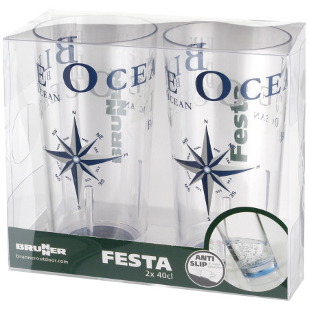 Набір бокалів Brunner Set Festa Blue Ocean - 2шт