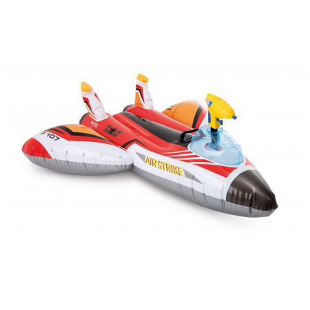 Надувна іграшка Intex Water Gun Plane Ride-Ons 57536NP червоний