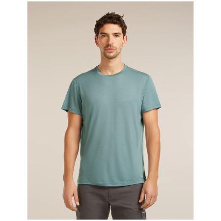 Чоловіча функціональна футболка Icebreaker Men Merino Blend Core SS Tee блакитний BLUE ASH