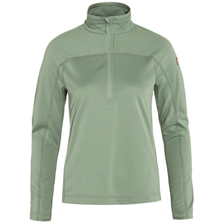 Жіноча толстовка Fjällräven Abisko Lite Fleece Half Zip W світло-зелений