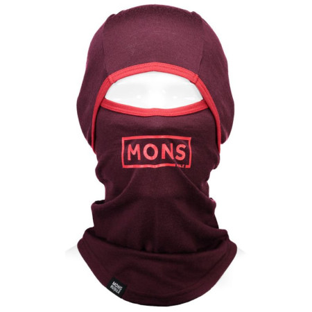 Балаклава Mons Royale Santa Rosa Hinge Balaclava Box бордовий Burgundy