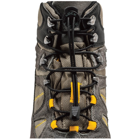 Шнурки для взуття Lock Laces Boot чорний Black Boot