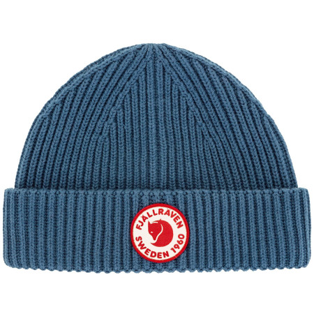 Зимова шапка Fjällräven 1960 Lite Logo Hat синій Indigo Blue