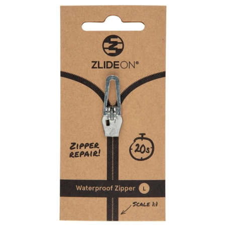 Запасна блискавка ZlideOn Opravný jezdec pro voděodolné zipy - L срібний silver