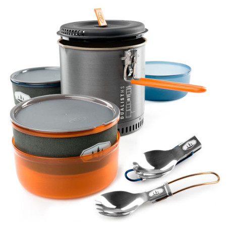 Набір посуду GSI Outdoors Halulite Dualist HS сірий