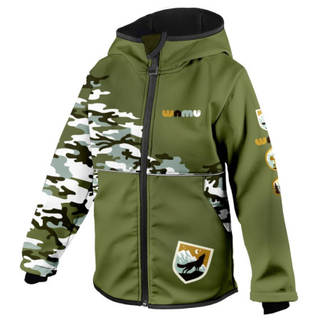 Дитяча софтшелова куртка WAMU Khaki хакі KHAKI