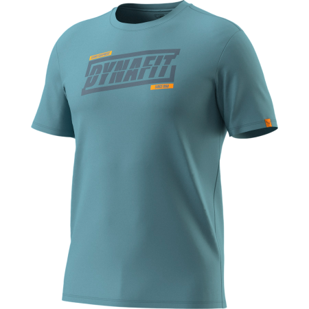 Чоловіча футболка Dynafit Graphic Co T-Shirt M блакитний 3161 - smoke blue/TABLOID