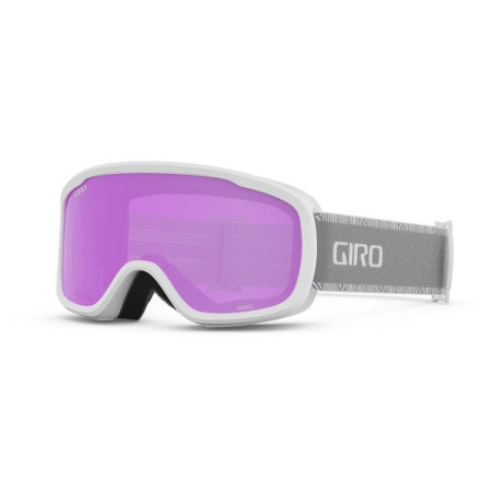 Дитячі гірськолижні окуляри Giro Moxie білий White Grey Chute Amber Pink/Yellow