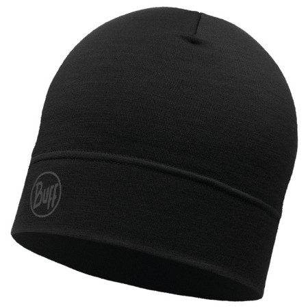 Шапка Buff Merino Lightweight Beanie чорний SolidBlack
