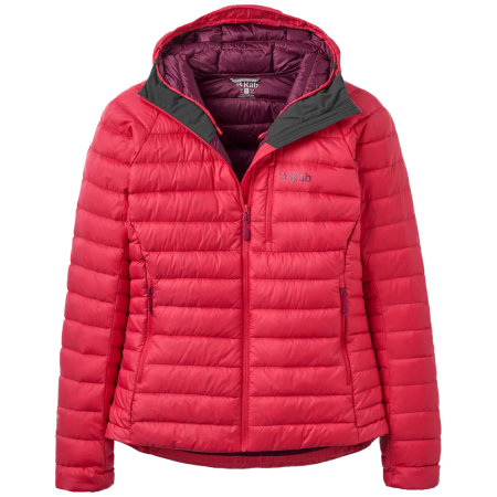 Жіноча куртка Rab Microlight Alpine Down Hoody червоний