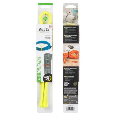 Дріт для зв'язування Nite Ize Gear Tie 24" жовтий Neonově žlutá