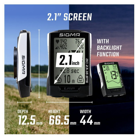 Велокомп'ютер Sigma BC 23.16 STS/CAD бездротовий