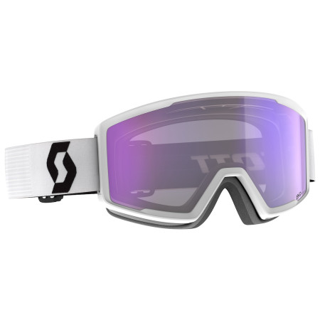 Лижна маска Scott Factor Pro Light Sensitive білий/фіолетовий mineral white/blacklight sensitive blue chro