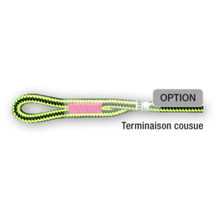 Арбористична мотузка Beal Ginkgo 12mm + 2x šit. oko 6m чорний/жовтий