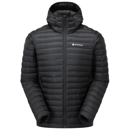 Чоловіча зимова куртка Montane Anti Freeze Lite Hoodie чорний BLACK
