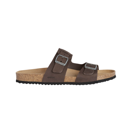 Шльопанці чоловічі Geox U Sandal Ghita коричневий DK COFFEE